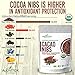 Cacao Nibs Naturally Sweetened with Yacon Syrup - Caffeine-Free Zero Sugar Keto Paleo and Vegan Friendly - Criollo Raw Cocoa Chocolate Nutritional Protein Snack - USDA Organic 8oz by Alovitox (4 Pack)