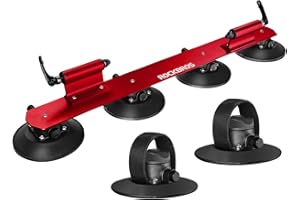 ROCKBROS Sucker Bike Rack for Car Roof Suction Cup Bicycle Carrier Quick Release Aluminium Alloy Roof Rack for 2 Bikes