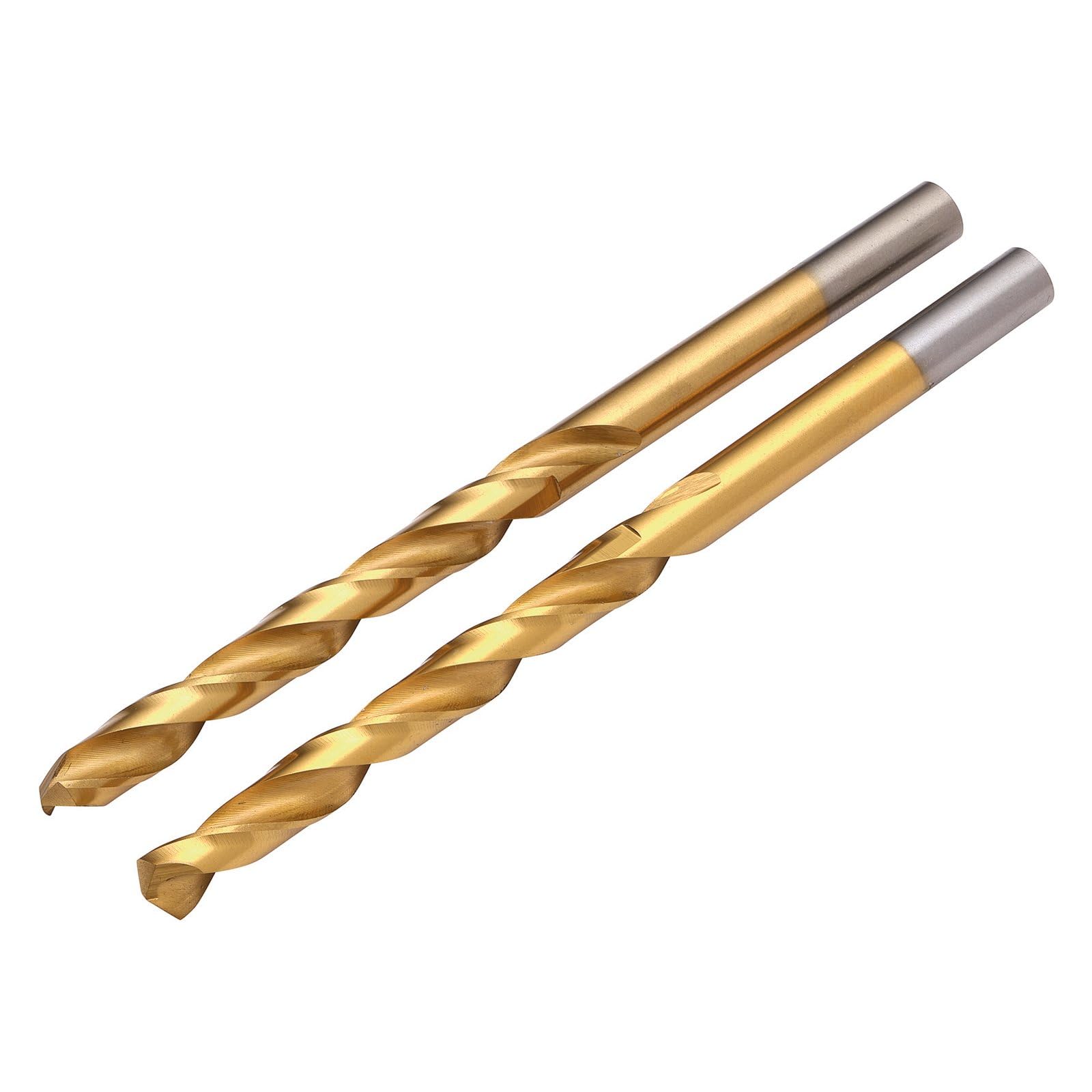 Draper 2pcs HSS Titanium Nitride Coated Drill Bit, 5.5mm x 93mm - 08868 - for Steel, Non-Ferrous Metals, Wood and Hard Plastic