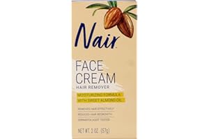 Nair Hair Removal Cream for Face with Special Moisturizers, 2-Ounce Bottles (Pack of 4)