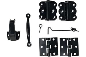 Nuvo Iron BSDHK Black Screen Door Hardware Kit 5 pcs