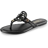 DREAM PAIRS Women's Flip Flops Comfortable Soft Cushion Slide Slip on Summer Beach Thong Flat Sandals