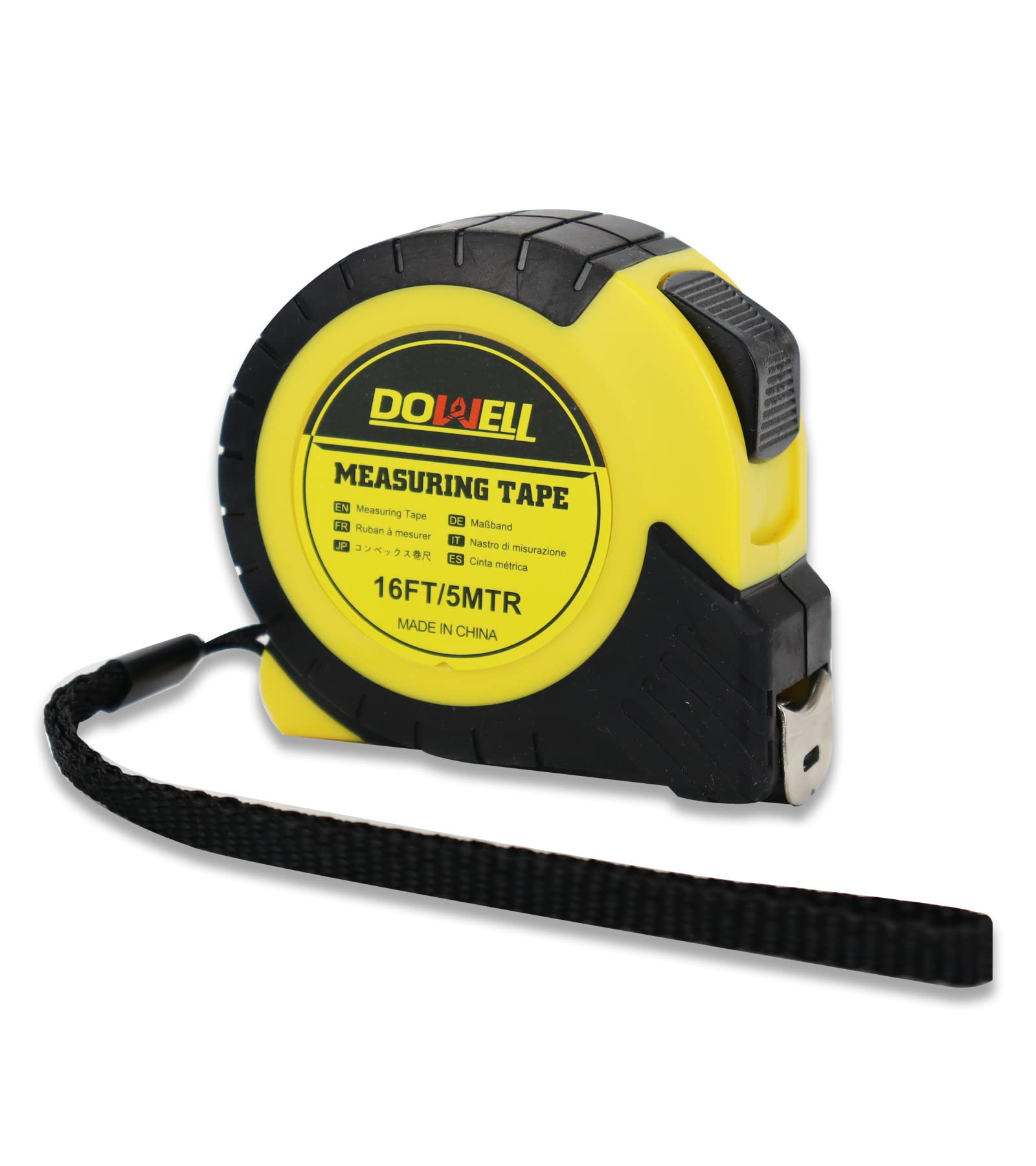 Photo 1 of DOWELL Measuring Tape 16ft Measurement Measure Tape Steel Blade Shock Absorbent Solid Rubber Case Accurate Easy Read Measurement Tapes for Construction Contractor Carpenter Architect Woodworking