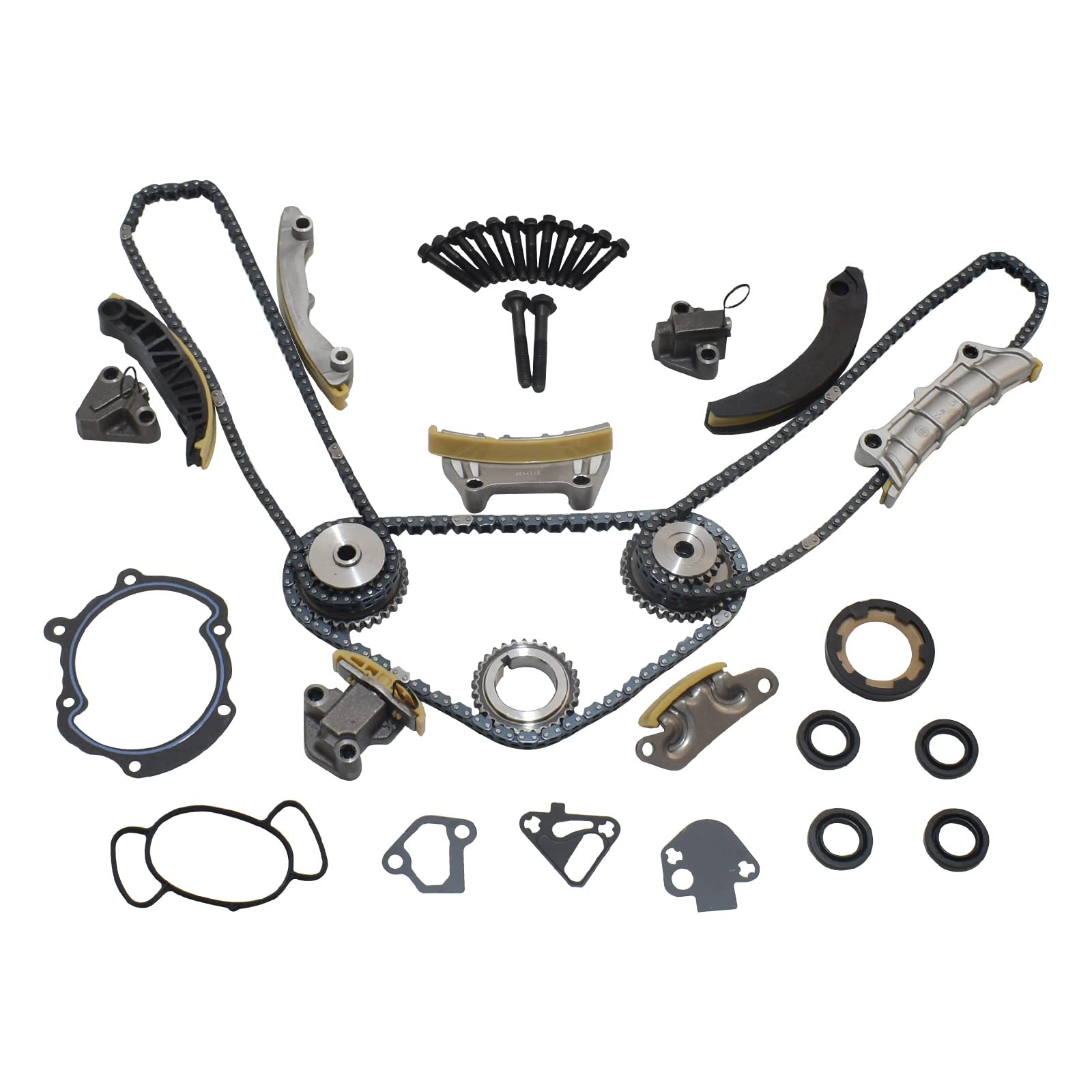 Photo 1 of SUSUCAR 9-0753S 3.6 Timing Chain Kit for 2.8L 3.0L 3.6L Chevy Equinox Malibu Traverse GMC Acadia Cadillac CTS SRX Buick Enclave V6 Engine