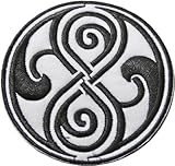 Doctor Who SEAL OF RASSILON Black on White 3 1/2
