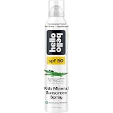 Hello Bello Kids Sunscreen - SPF50 Broad-Spectrum Mineral Sun Spray, 5oz