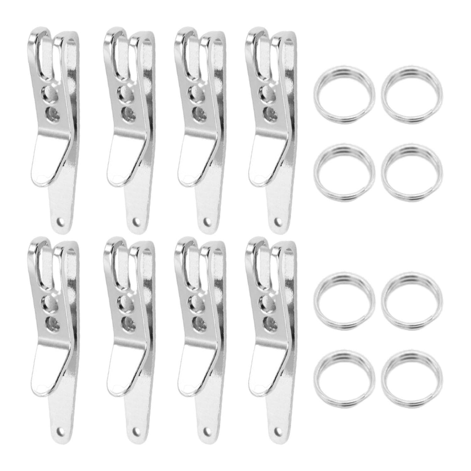 FFDHWU 8 Pieces Key Quick Release Clip, Belt Clip Keychain, Tactical Key Clip, Multifunctional Keychain, Carabiner Quick Release Equipment