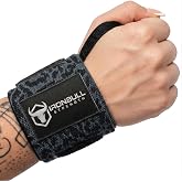 Wrist Wraps for Weightlifting (USPA &amp; IPL Approved) - 18&rdquo; Premium Quality Wrist Straps for Weightlifting - Weight Lifting Wrist Wraps with Thumb Loop - Best Gym Wrist Wraps for Lifting Weights, Curls &amp; Dips - Lifting Wrist Wraps for Bench, Powerlifting &amp; Weight Training - Weightlifter's Wrist Straps Lifting for Men and Women