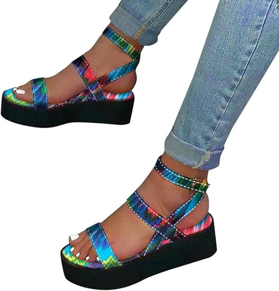 Colorful sandals with straps Clearance