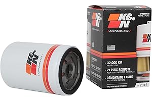 K&N Premium Oil Filter: 20,000 Mile Engine Protection with Wrench Off Nut: Compatible with GMC/Cadillac/Chervolet/Buick (See Product Description for Select Models) HP-2012