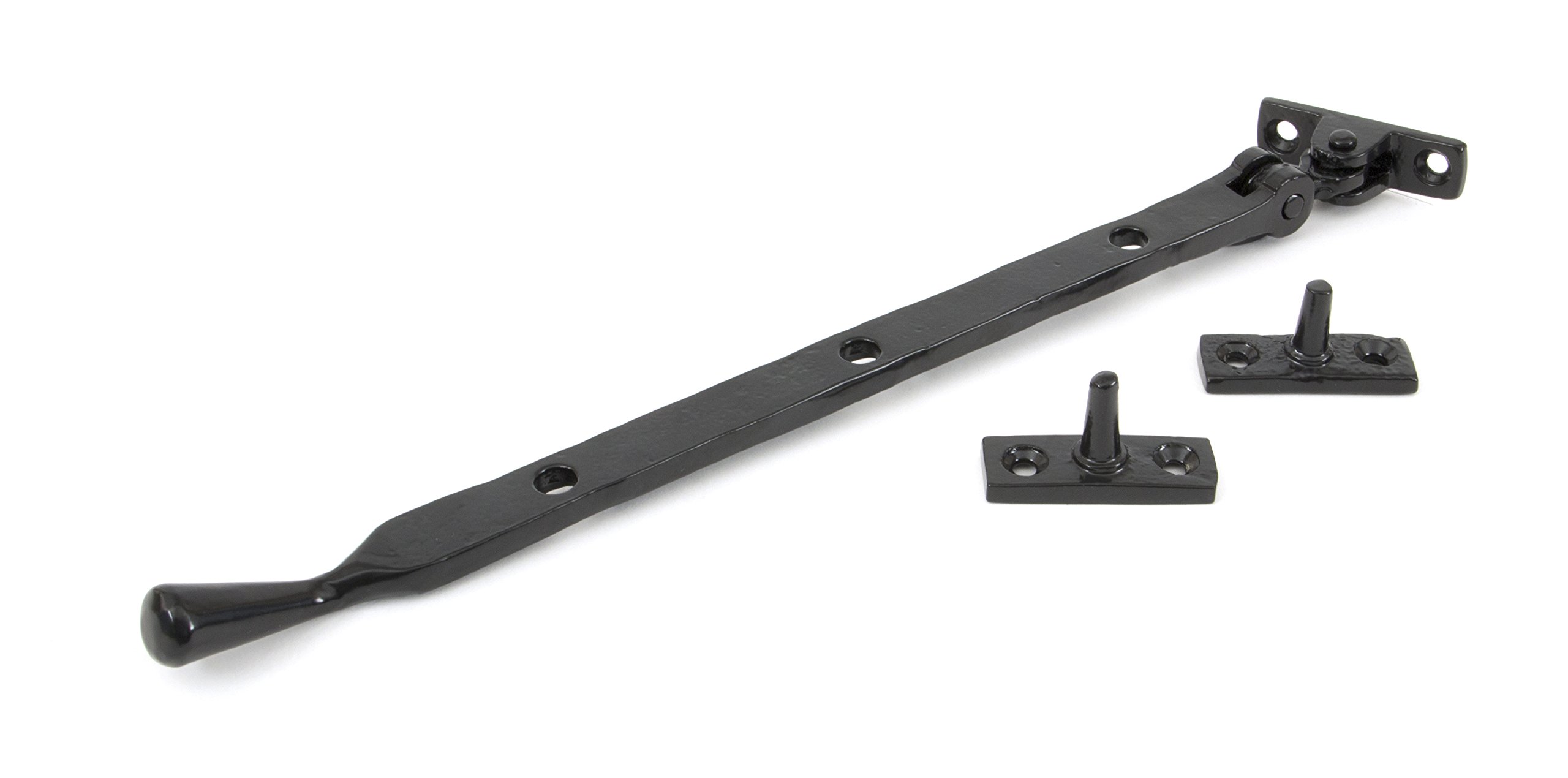 From The Anvil Black 12 Inch Handmade Peardrop Stay