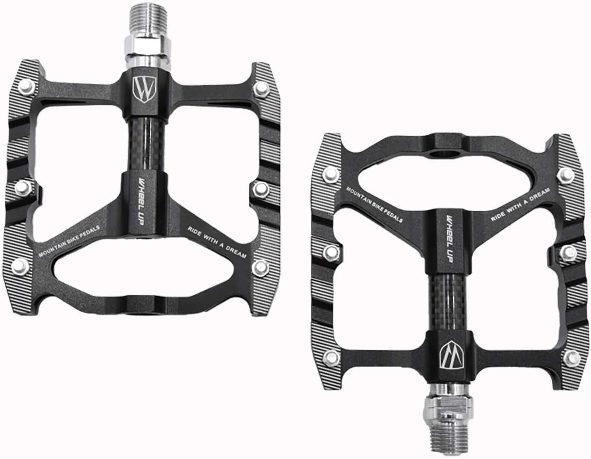 GLHMOGM Bike Pedals High-Strength Non-Slip MTB Bicycle Pedals, Lightweight Aluminum Alloy Road Bike Pedals BMX Bike Pedals