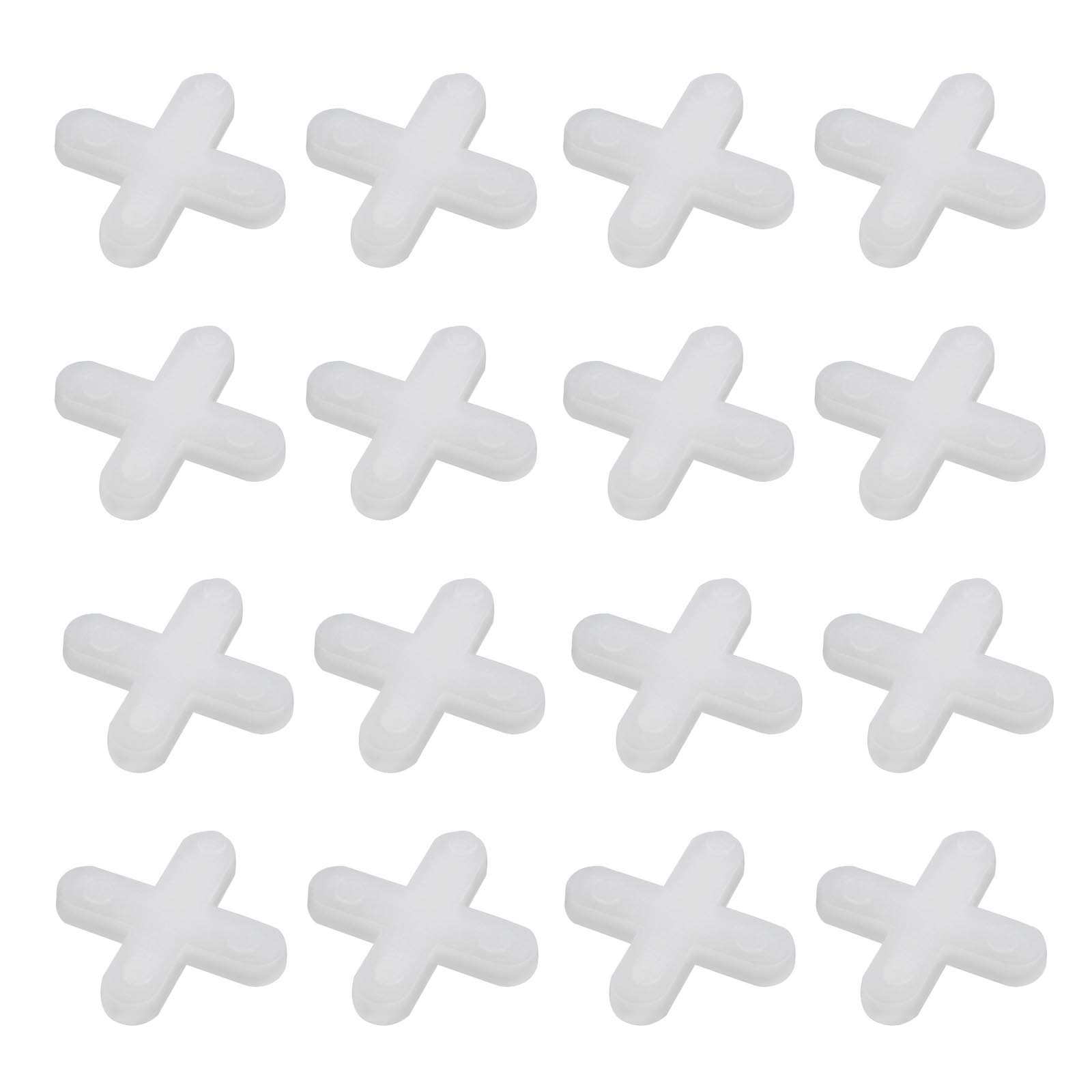 EMSea 500Pcs Tile Leveling System Spacers Cross Shaped White Plastic Tiling Spacing Tool for Wall or Floor Tiles 4mm/0.16inch