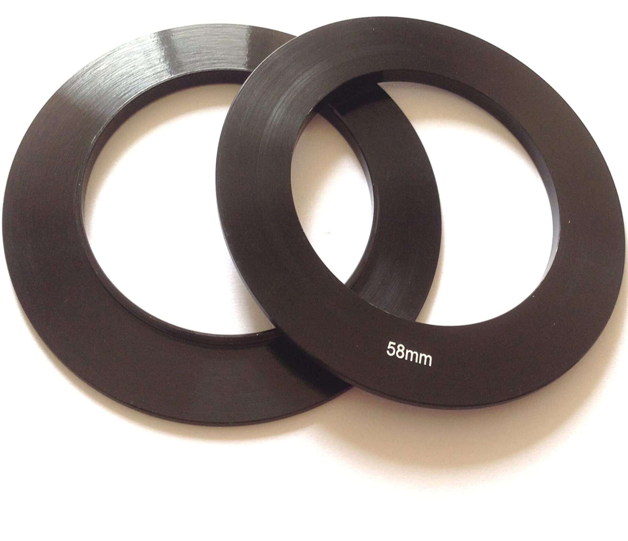 2x Metal Caliber 58mm Camera Lens Insert Filter-s Rings Gradual Change Circle Connector Adapter Switch Transfer Conversion Ring Screw Used To Connect Camera Lens And Insert Holder Parts Accessories