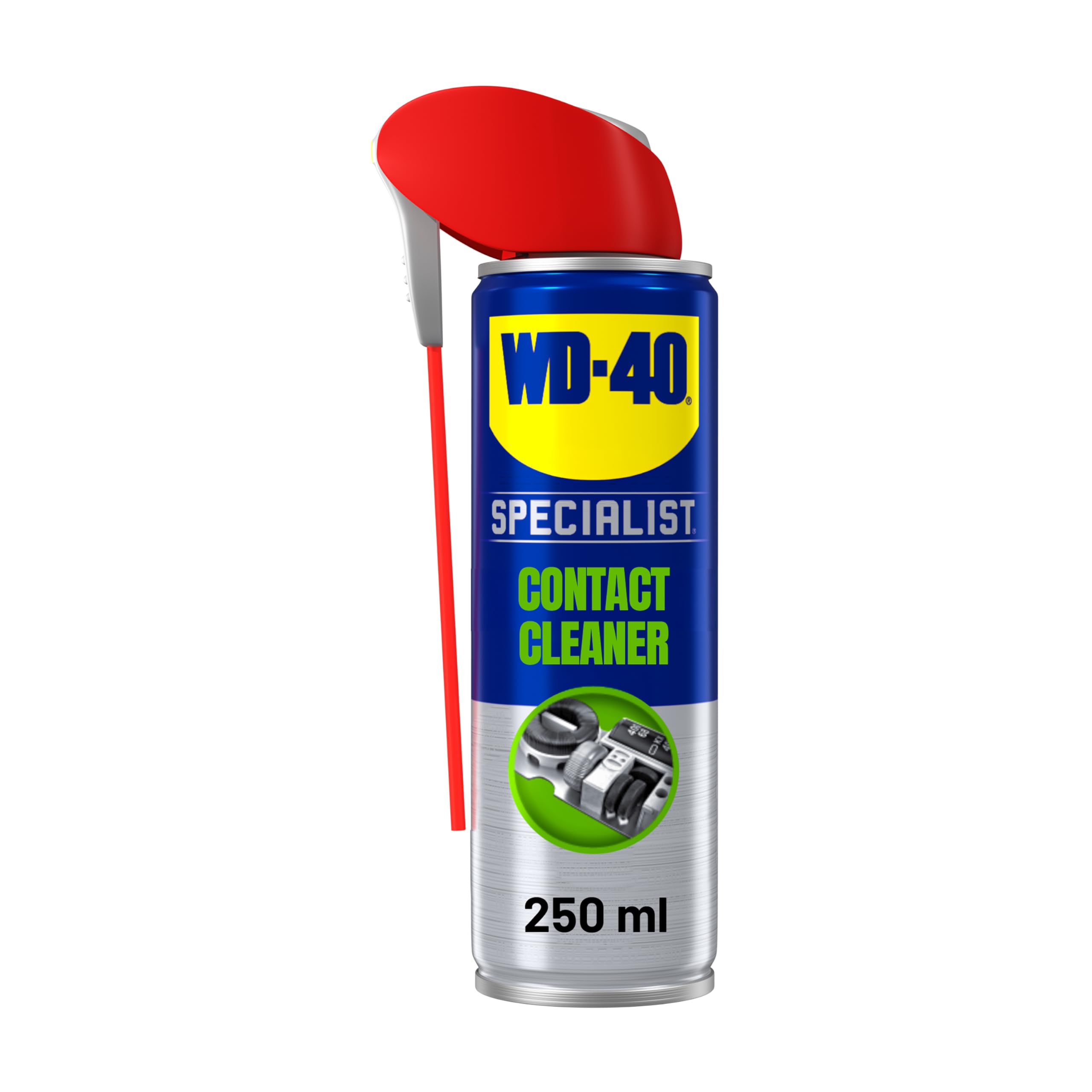 WD-40 Specialist Contact Cleaner Electrical Spray, 250ml, Fast Drying and Residue-Free, Contact Cleaner for Circuit Boards, Switches, Sensors, and Gaming Equipment