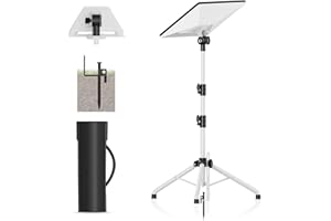 FUTRUE-WOLKER 270° Tilt Angle Adjustable Starlink Mini Tripod Stand Mount for RV, Portable Pole Adapter Kit Mini Starlink Mounts for Antenna Tripod, Camping Accessory (White)