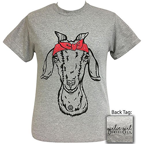 Girlie Girl Paisley Bandana Goat Short Sleeve Tee (X-Large)
