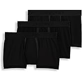 Jockey Men's Underwear Chafe Proof Pouch Cotton Stretch 3" Trunk - 3 Pack