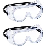 2 pack Safety Goggles, Anti-Fog Protective Safety Glasses, Eye Protection