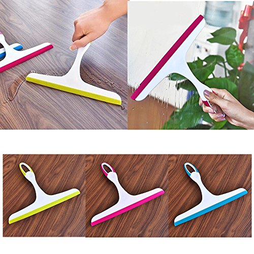 CMrtew 1Pc Multifunctional Window Glass Brush Cleaner Squeegee Car Windshield Washing Wiper Car Accessories Kitchen Cleaning Tools (Blue) - Thumbnail 2