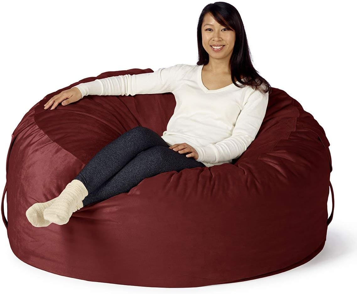 Take Ten Large 50” Luxury Bean Bag Chair – Multiple Colors/Seats 1 to 2 Adults/Durable and Comfortable