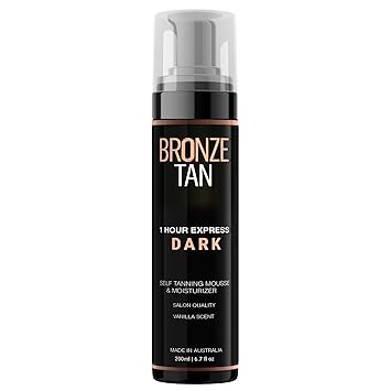 Amazon Com Bronze Tan Dark Self Tanner And Self Tanning Mousse For Fair To Medium Skin Tones Salon Quality Vanilla Scented Self Tanners Best Sellers 200 Ml 6 7 Oz Beauty