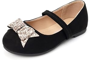 Luffymomo Girls Mary Jane Dress Shoes Party Princess Flats Strap Ballet Dance Shoes Toddler/Little Kid