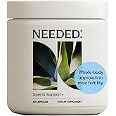 Needed. Sperm Support - Fertility Supplements for Men - Clinically Studied Botanical Ingredients for A Whole Body Approach to Male Fertility - Prenatal Vitamins - 60 Capsules, 30 Day Supply
