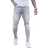 GINGTTO Mens Skinny Jeans Stretch Ripped Jeans Pants Men