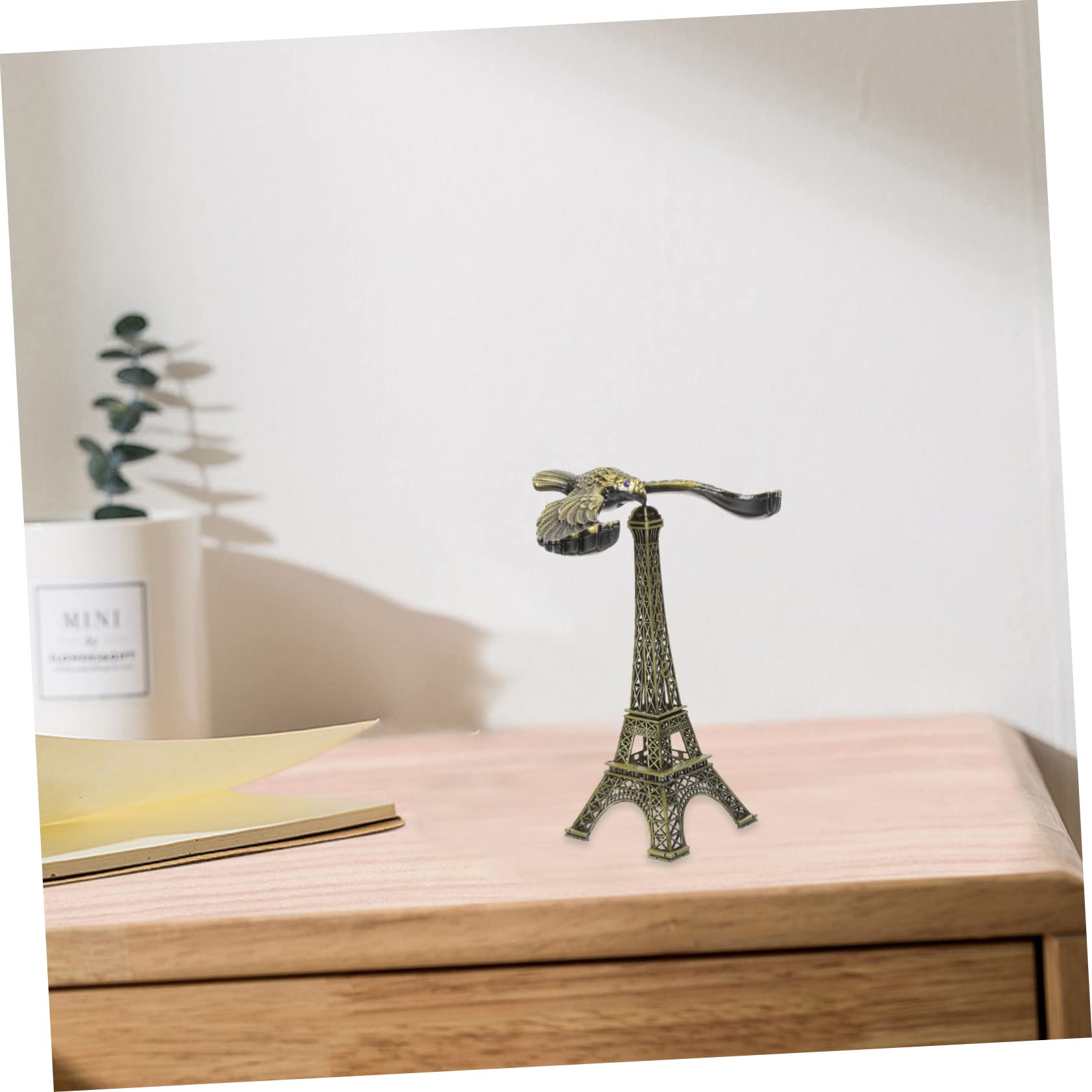 Ciieeo Balancing Eagle Toy - Metal Eiffel Tower Balance Bird Centerpiece Table Decoration Swinging Sticks Office Model Porch Alloy
