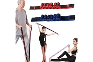 Numbered Resistance Band for Seniors,Fitness Resistance Band for Stretching and Yoga, 8 Section Number Elastic Stretch Strap,