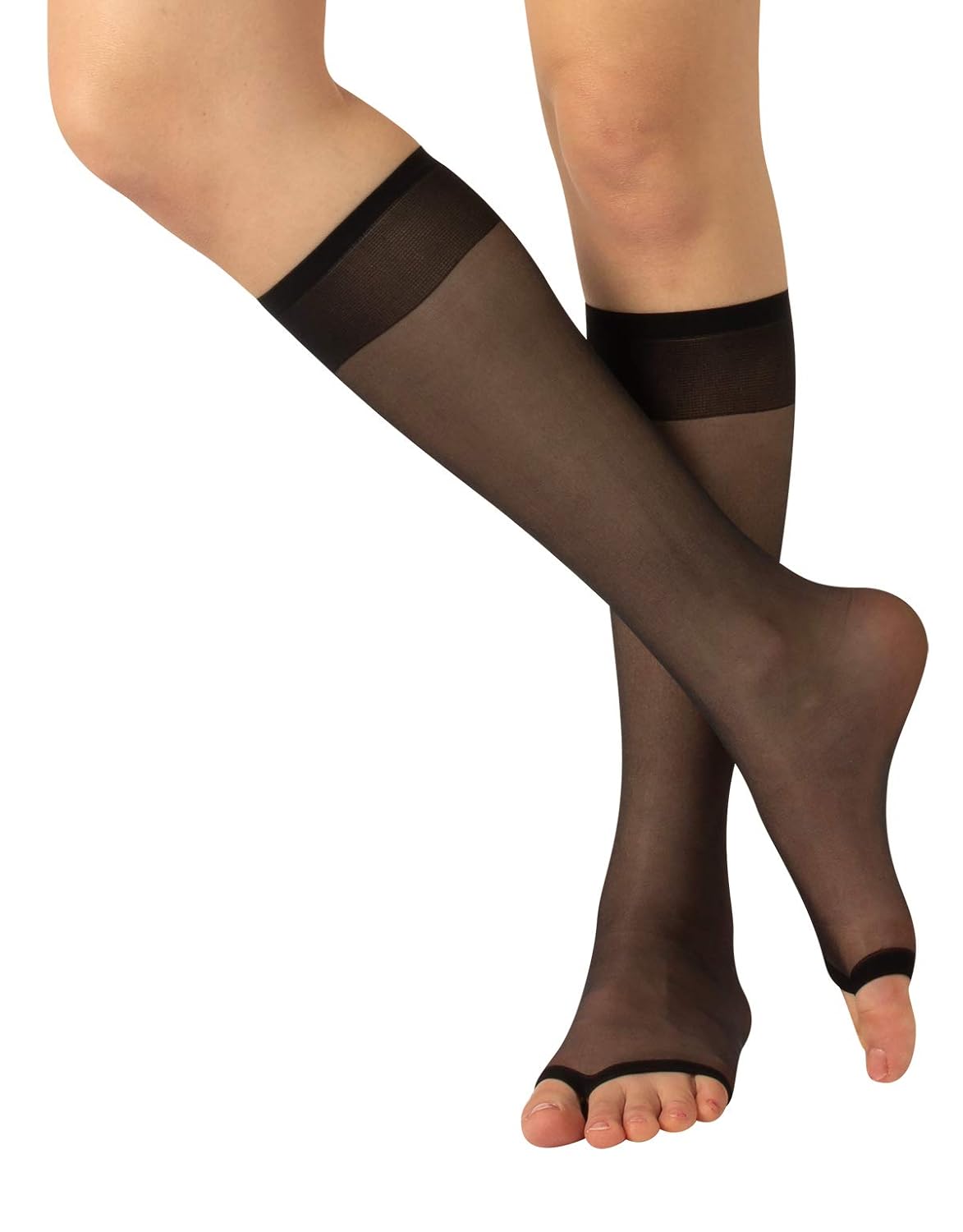 Clothing KneeHigh Socks for Peep Toe Shoes One Size Made in Italy 10