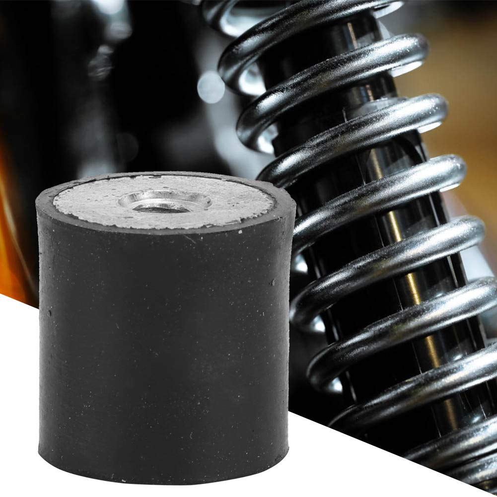 4Pcs Rubber Cylindrical Anti Vibration Isolation Mounts with M4 Thread Female Mounts Bobbin Isolator Damper DE10*10 M4 for Equipment Protection