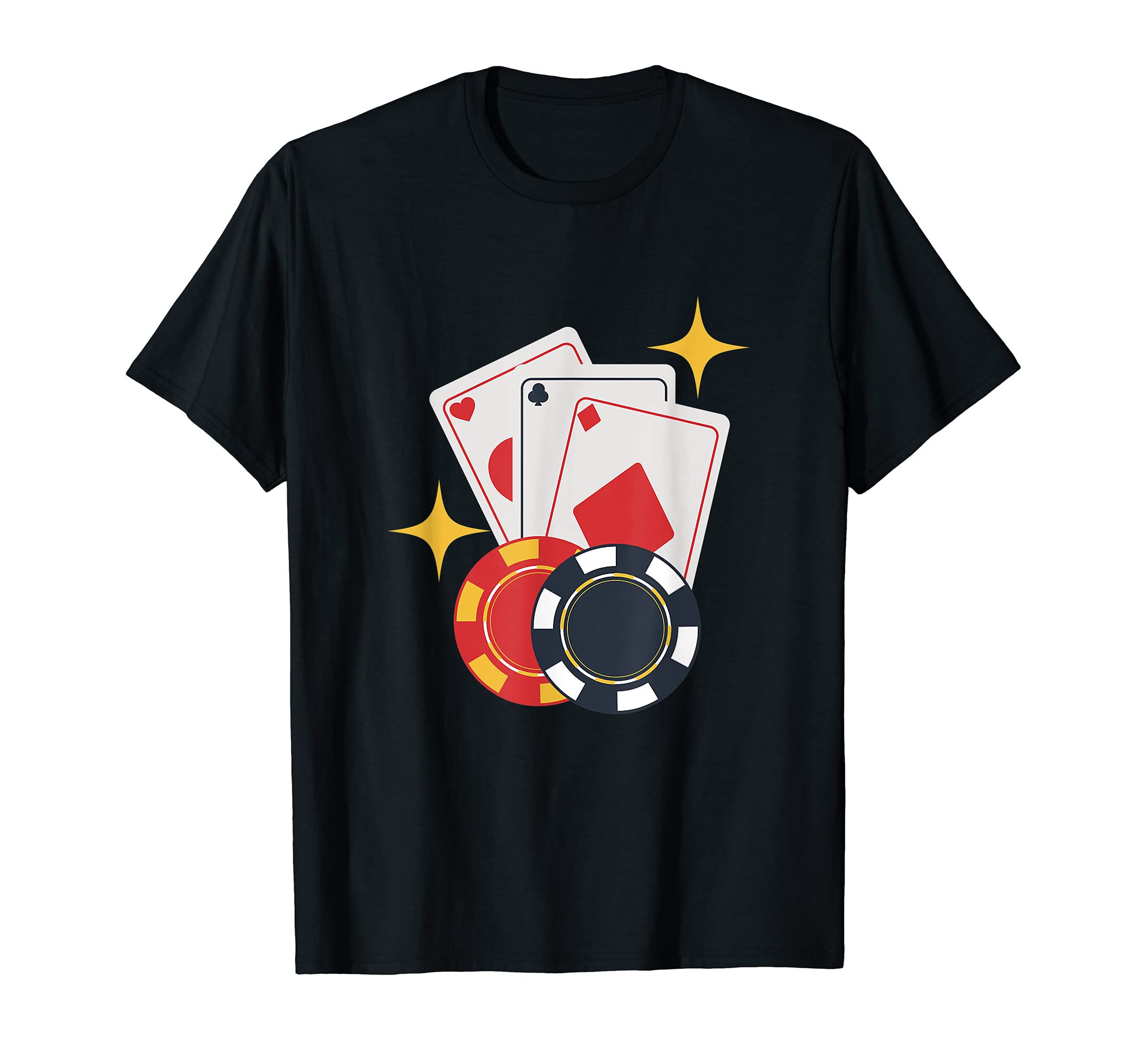 Funny Cards And Chips Design Poker Player Gambling T-Shirt