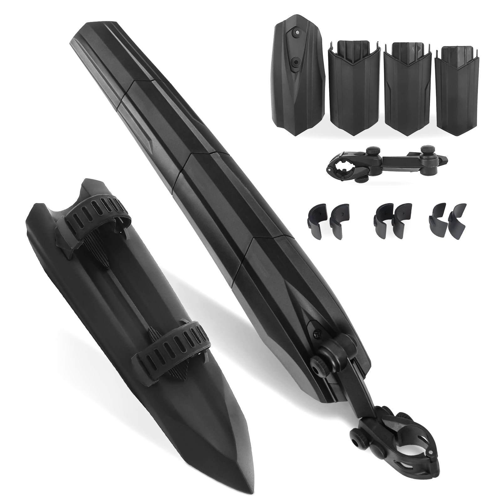 Meghna Bicycle Mudguard Universal Quick Disassembly Bicycle Mudguard, Mountain Bike, MTB Mudguard to Protect Against Splash Water and Dirt (Front + Rear Combination)