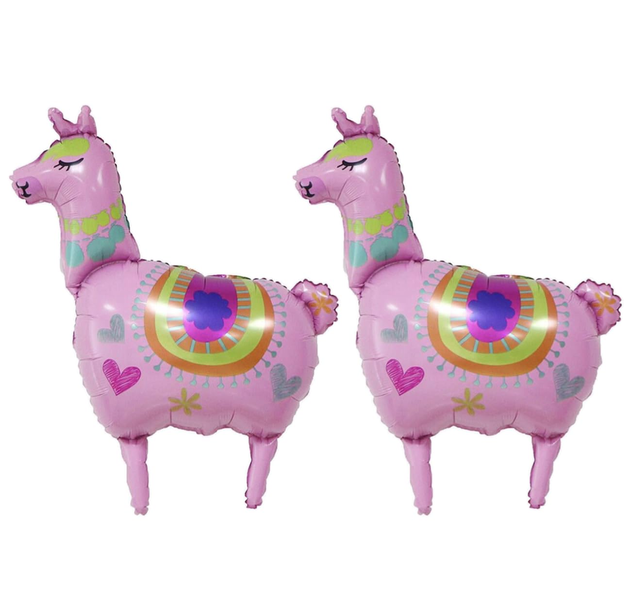 Pink Alpaca Foil Balloon, 86cm (2 pack)