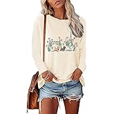 Magic Kingdom Castle Shirt Casual Vacation Holiday Long Sleeve Shirts for Women Fairy Cute Tops