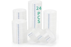 OWLKELA 24 Rolls Transparent Tape Refills, Clear Tape, All-Purpose Transparent Glossy Tape for Office, Home, School
