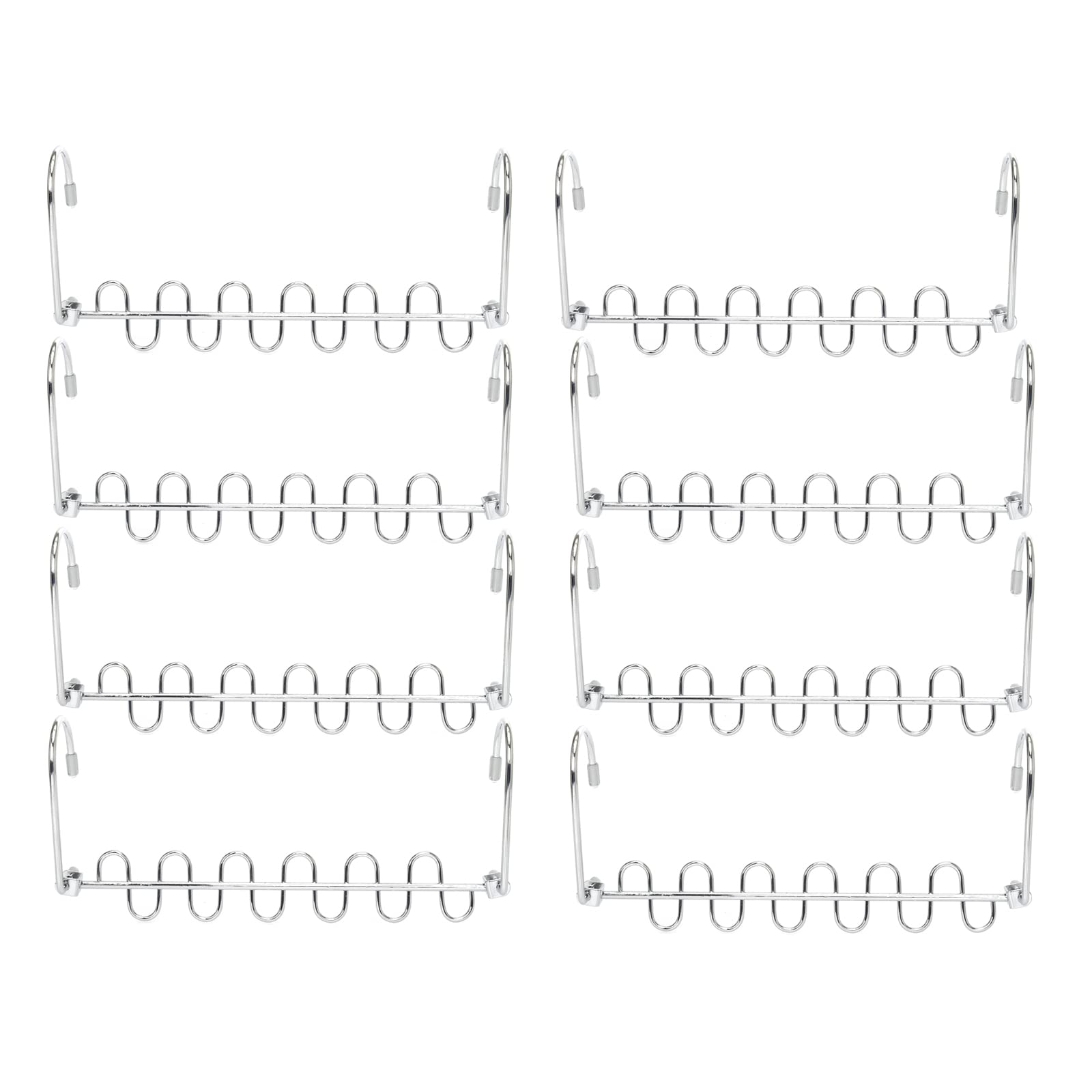 Medifier 8 Pack Metal Magic Hanger Space Saver Saving Heavy Duty Hook Cascading Hangers for Closet Clothes Clothing Hanger Organizer S shape