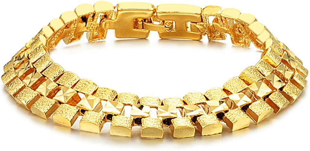 Amazon ジュエリーファッション 18kゴールドメッキ レディースブレスレット Gpリストバンド チェーンバングル ホローアウトギフト バングル 通販