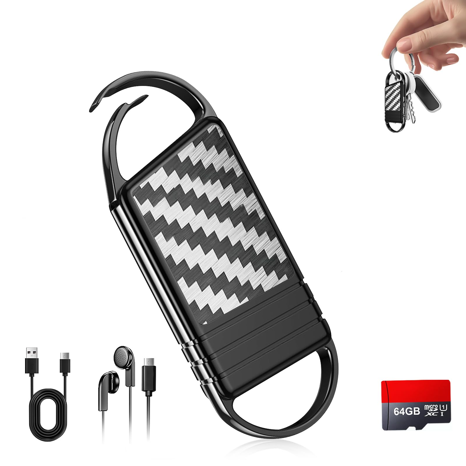 Photo 1 of ?64GB? 4800 Hours Voice Activated Recorder - Tallkcoder Dictaphone Recording Device MP3 Records with Playback, Digital Voice Recorder with AI Noise Reduction for Lectures Meetings Interviews Work