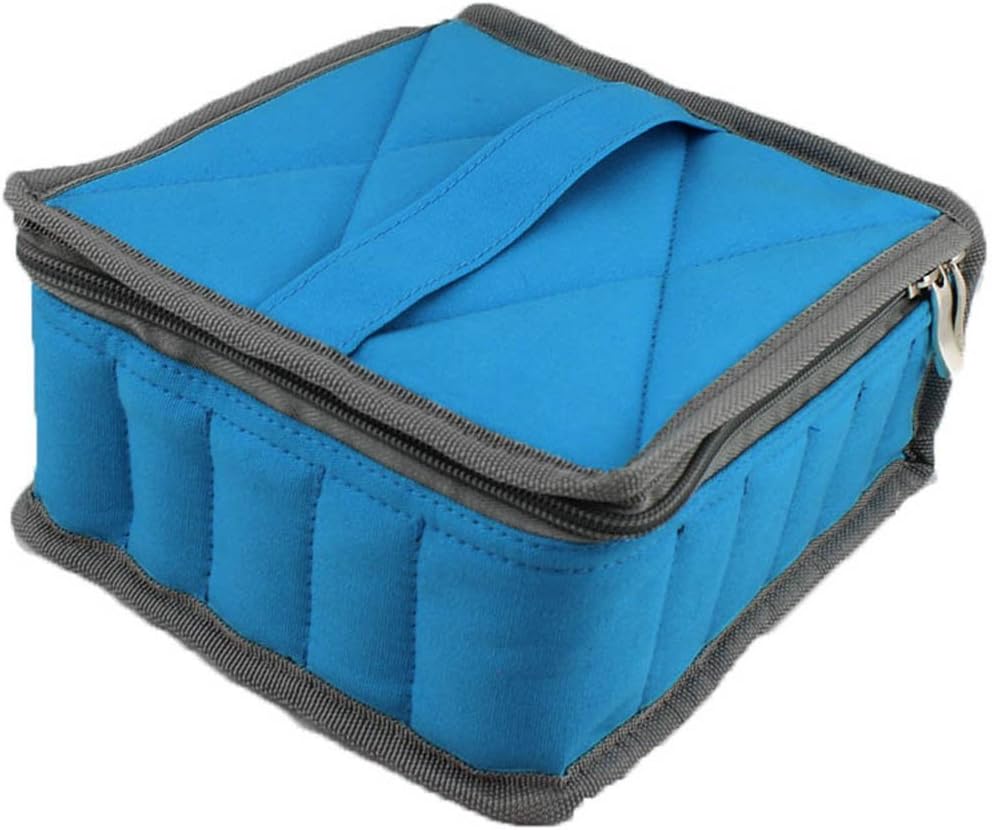 Hytek Gear Essential Oil Carrying Case Holds 30 Bottles (5ml-15ml), Blue