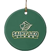GRAPHICS & MORE Saint Leo University Primary Logo Porcelain Holiday Christmas Tree Ornament - 2.8" (7.1 cm)