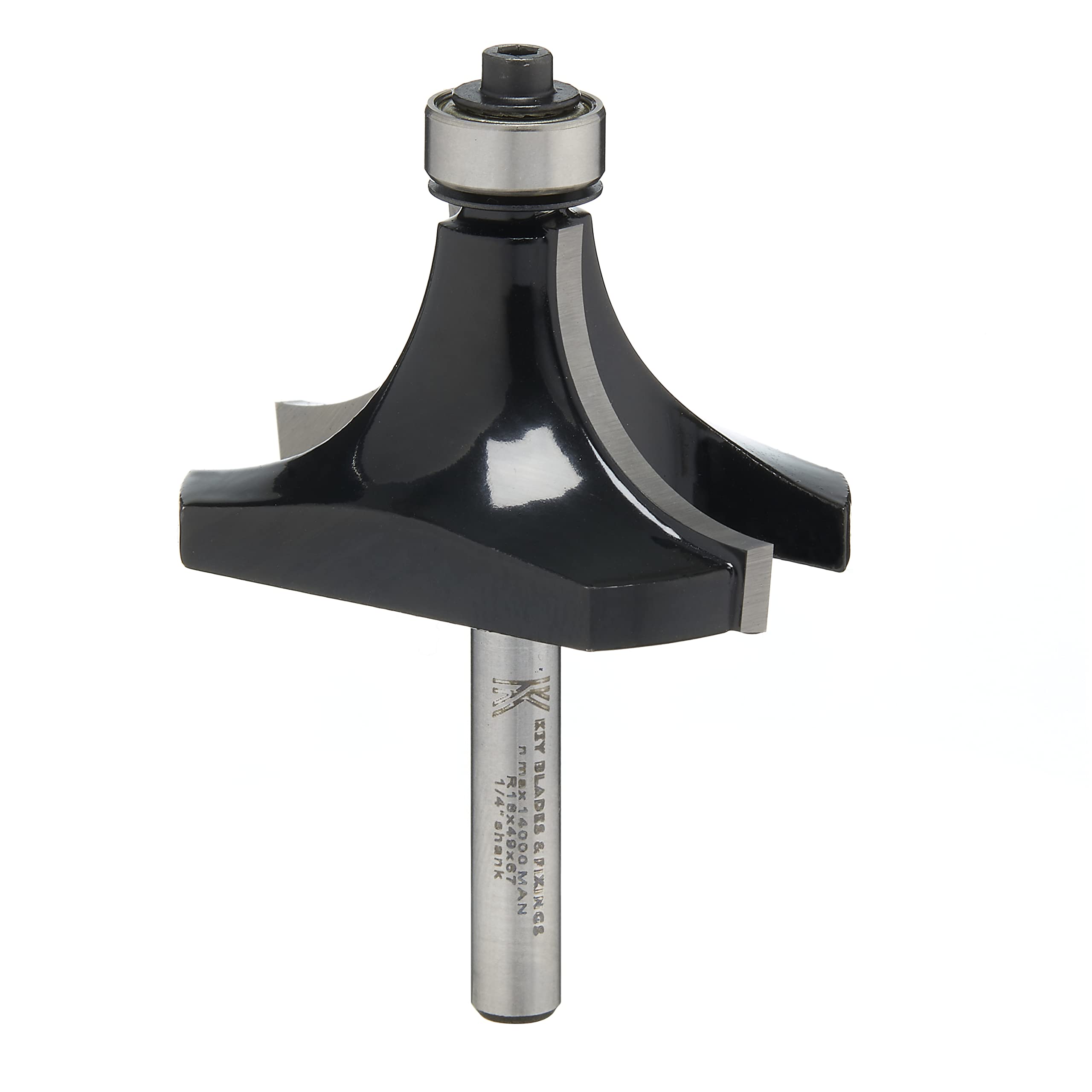 R13 - KEY BLADES AND FIXINGS 1/4" Rounding Over Router Cutter 18MM Radius - R13 Radius Cutter for Bosch, Festool, Dewalt, Makita, Milwaukee and Many More Palm Router Cordless Corded Trend