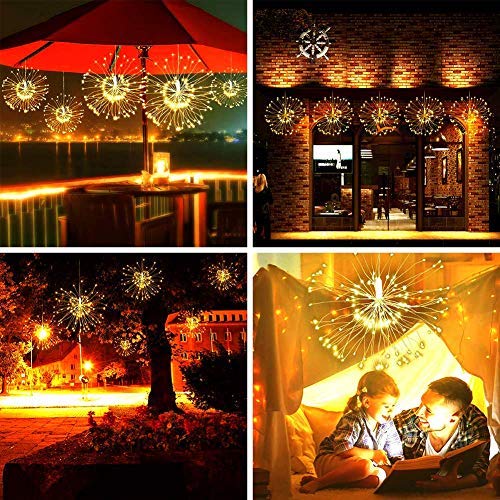 320 LED Starburst Firework Twinkle Lights Outdoor Copper Wire Fairy