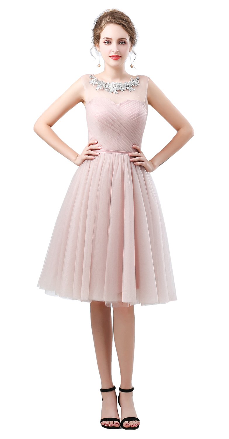 pink graduation dress