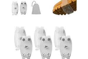 Universal 5-Tooth Ice Cleats for Shoes & Boots, New Anti-Slip Traction Spikes, Portable Winter Outdoor Anti-Skid Shoe Covers,