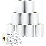 BETCKEY Removable Film Labels - 1.25 X 1 Inch Address Labels, 6 Rolls, 8280 Labels Total