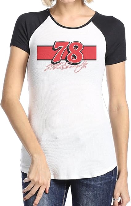 Amazon.com: Martin Truex Jr. NASCAR Tuned Up Women Short Sleeve Raglan Shirts Pattern 