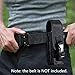 Flashlight Holster Nylon Pouch, MOLLE Belt Carry Case Holder for UltraFire WF501B/502B/T6/7W/501D/700L/600L, SureFire G2Z/6PX/18650, TrustFire TR-3T6/18650/14500/TRD017/T1/TR500 and More (Black)